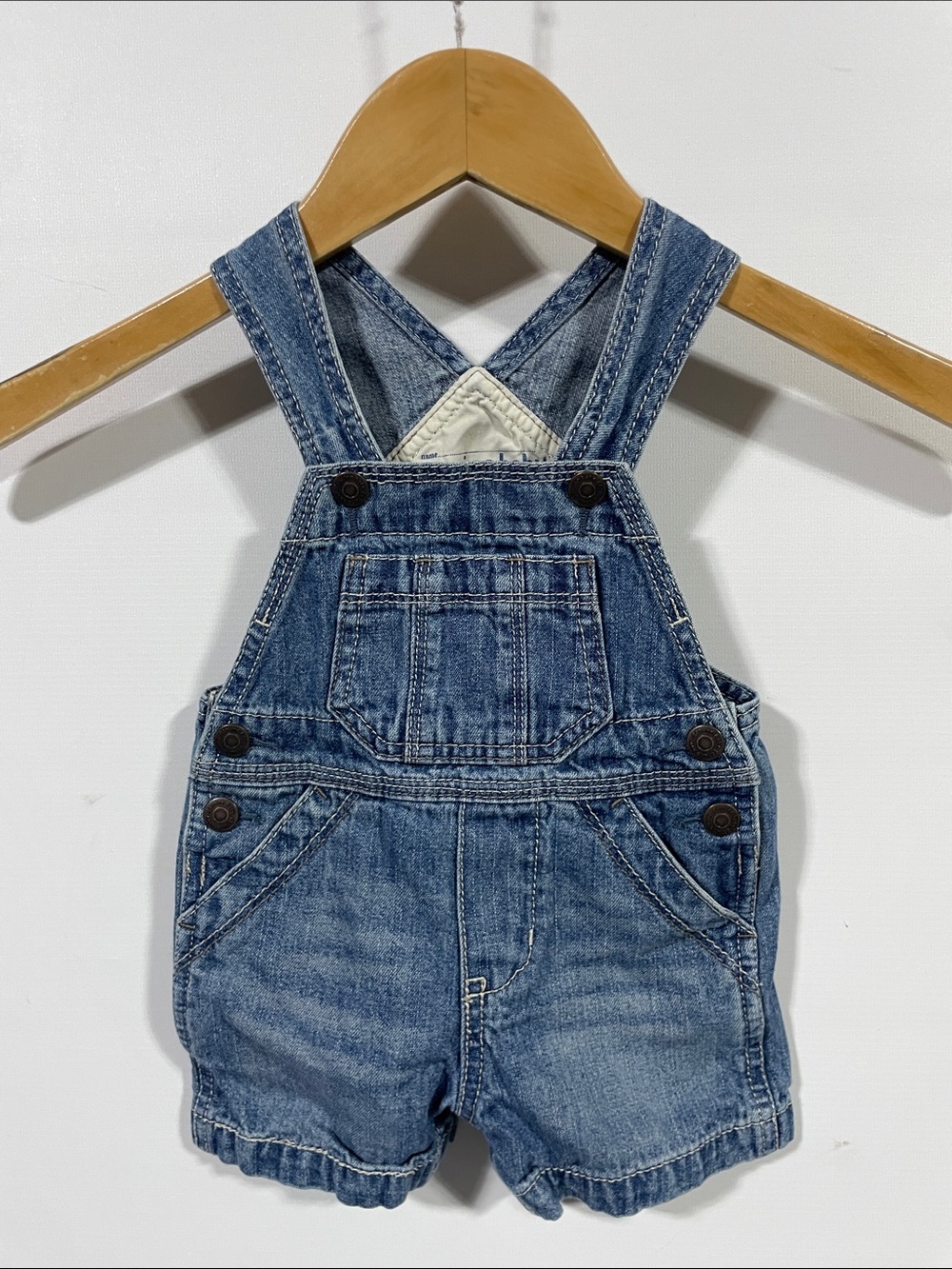 OshKosh B'gosh Blue Denim Short Overalls